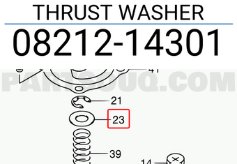 Suzuki 0821214301 THRUST WASHER