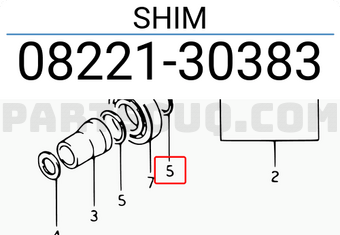 Suzuki 0822130383 SHIM