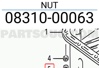 Suzuki 0831000063 NUT