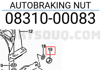 Suzuki 0831000083 AUTOBRAKING NUT