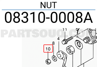 Suzuki 083100008A NUT