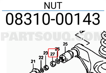 Suzuki 0831000143 NUT
