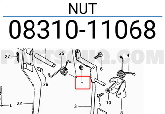 Suzuki 0831011068 NUT