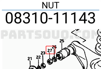 Suzuki 0831011143 NUT