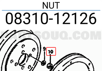 Suzuki 0831012126 NUT
