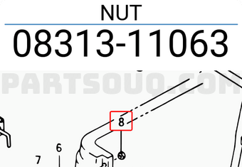 Suzuki 0831311063 NUT