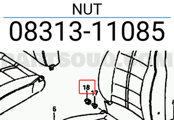 Suzuki 0831311085 NUT