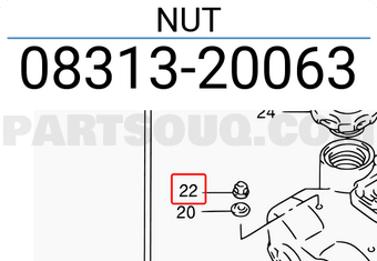 Suzuki 0831320063 NUT