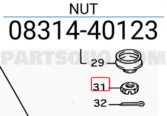 Suzuki 0831440123 NUT