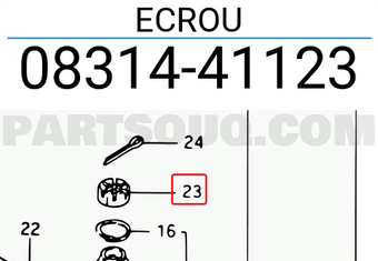 Suzuki 0831441123 ECROU