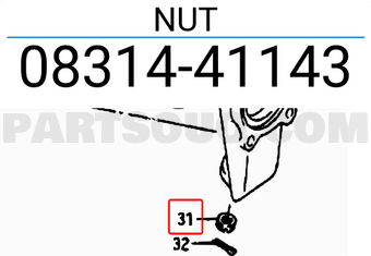 Suzuki 0831441143 NUT