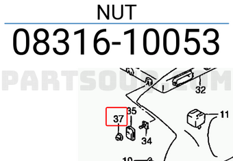 Suzuki 0831610053 NUT