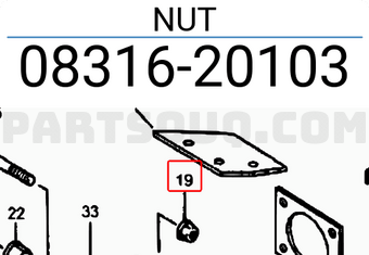 Suzuki 0831620103 NUT