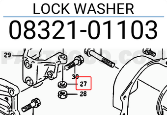 Suzuki 0832101103 LOCK WASHER