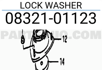 Suzuki 0832101123 LOCK WASHER