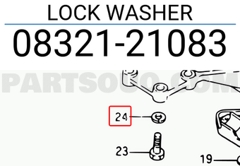 Suzuki 0832121083 LOCK WASHER