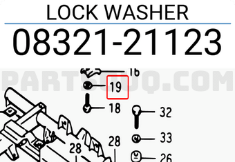 Suzuki 0832121123 LOCK WASHER