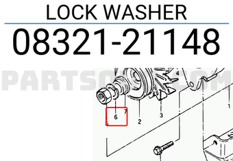 Suzuki 0832121148 LOCK WASHER