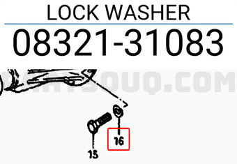 Suzuki 0832131083 LOCK WASHER