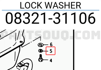 Suzuki 0832131106 LOCK WASHER