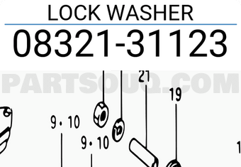 Suzuki 0832131123 LOCK WASHER