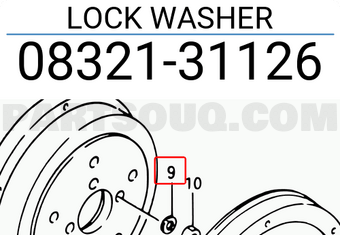 Suzuki 0832131126 LOCK WASHER