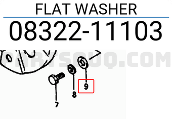 Suzuki 0832211103 FLAT WASHER
