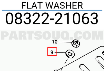 Suzuki 0832221063 FLAT WASHER