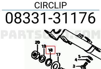 Suzuki 0833131176 CIRCLIP