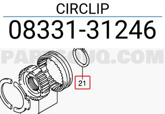 Suzuki 0833131246 CIRCLIP