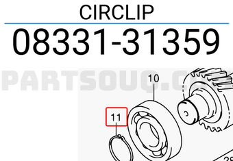 Suzuki 0833131359 CIRCLIP