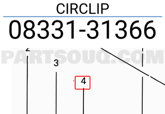Suzuki 0833131366 CIRCLIP