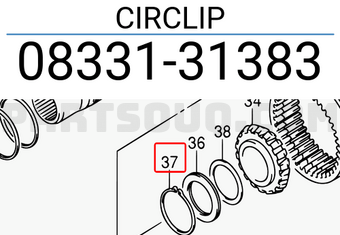 Suzuki 0833131383 CIRCLIP