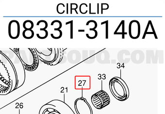 Suzuki 083313140A CIRCLIP