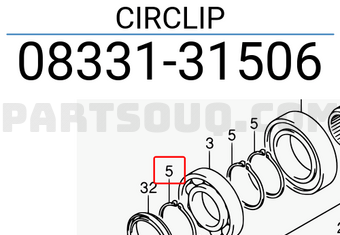 Suzuki 0833131506 CIRCLIP