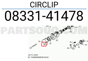 Suzuki 0833141478 CIRCLIP