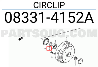 Suzuki 083314152A CIRCLIP