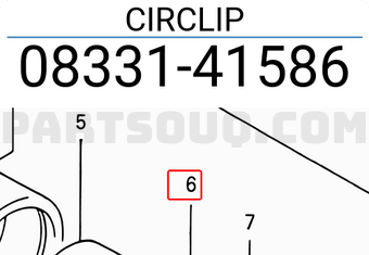 Suzuki 0833141586 CIRCLIP