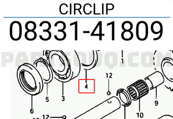 Suzuki 0833141809 CIRCLIP