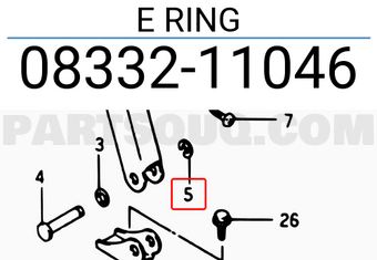 Suzuki 0833211046 E RING