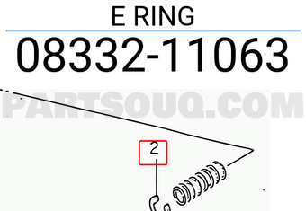 Suzuki 0833211063 E RING