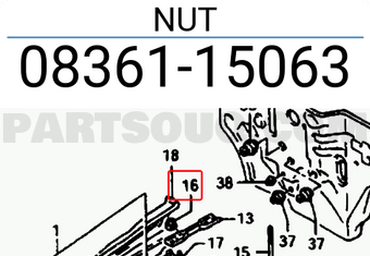 Suzuki 0836115063 NUT