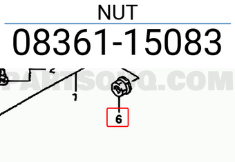 Suzuki 0836115083 NUT