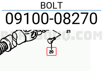 Suzuki 0910008270 BOLT