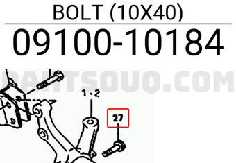 Suzuki 0910010184 BOLT (10X40)