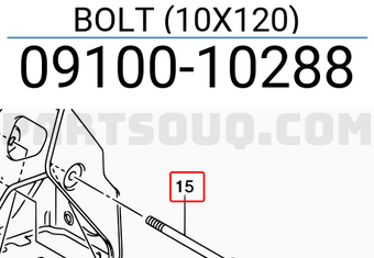 Suzuki 0910010288 BOLT (10X120)