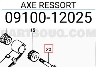 Suzuki 0910012025 AXE RESSORT