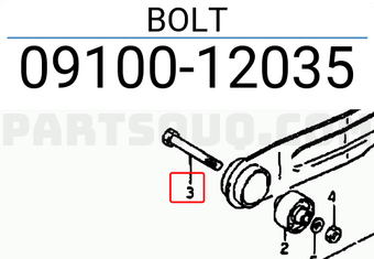Suzuki 0910012035 BOLT