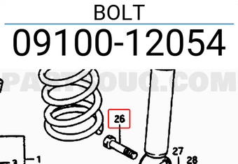 Suzuki 0910012054 BOLT