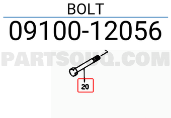 Suzuki 0910012056 BOLT